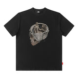 Men T Shirt Hiphop Street Printing Short-Sleeved T-shirt Men and Women Couple