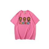 Bathing Ape T Shirt Casual T-shirt Round Neck Short Sleeve