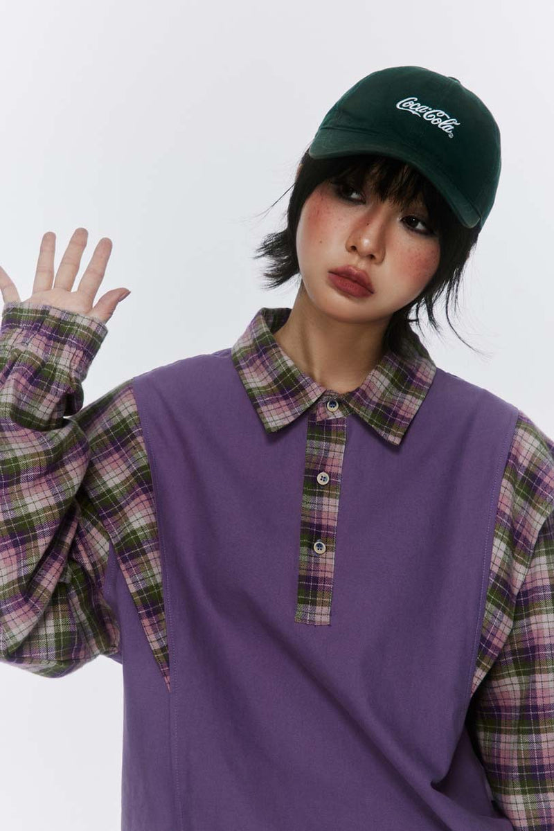 Unisex Jacket Autumn Affixed Cloth Embroidered Plaid Shirt Women's Clothing