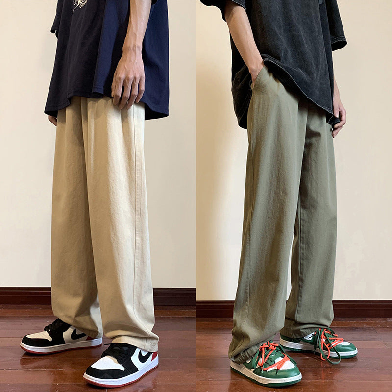 Men Sweatpants Straight Casual Pants Men's Summer Loose All-Matching