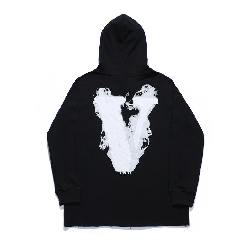 Palm Angle Hoodie Demon Smoke Angel Hooded Sweater Couple Big V Hat