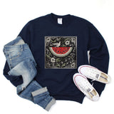 2024Vintage Watermelon Sweatshirt Aesthetic Boho Shirt