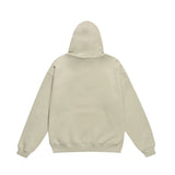 Men Fleece Lined Hoodie Autumn and Winter Embroidery Letter Hooded Sweater Men Oversize Loose Casual