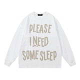 Men Long Sleeve Shirt Graffiti Long Sleeve T-shirt Retro Loose Long Sleeve Men and Women