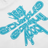 Men Fleece Lined Hoodie Letter Hooded Cardigan Sweater Men's Autumn and Winter Baggy Coat