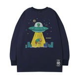 Men Long Sleeve Shirt Printed Long Sleeve T-shirt Men's and Women's Ins Loose Sweater Top