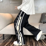 Men Sweatpants Love Breasted Sweatpants Straight Loose Casual Sports Pants
