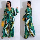Jungle Print Maxi Dress Fashion Women's Wear Casual Printing