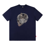 Men T Shirt Hiphop Street Printing Short-Sleeved T-shirt Men and Women Couple