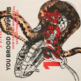 Men Fleece Lined Hoodie Print Sweaters Menswear Loose Pullover Top Ins American Style