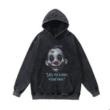 Unisex Vintage Hoodie print wash hooded sweater