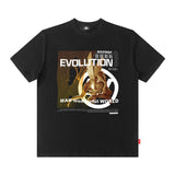 Men T Shirt Short-Sleeved T-shirt Men's Fashion Brand Ins Hong Kong Style Loose Men's Clothing