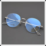CHH Chrome Hearts Glasses Ultra Light Frameless Pure Titanium Simple Myopia Glasses Frame
