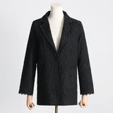 Frankie Shop Hourglass Blazer Autumn Fashion V-neck Long Sleeve Suit Coat