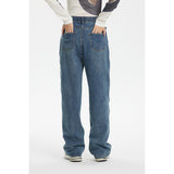 Unisex Jeans Vintage Men and Women Washed Loose