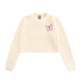 Women Sweater Women's Ins Casual Autumn Crew Neck Sweater Knitted