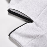 Men Fleece Lined Hoodie Sweater Men's Winter Hooded Pullover Fashion Brand High Street Vibe Loose