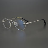 CHH Chrome Hearts Glasses Versatile Plated Vintage Round Glasses Frame Myopia Glasses Frame