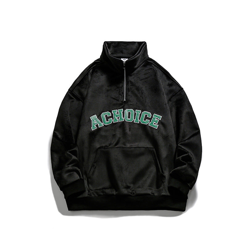Unisex Hoodie Spring Retro College Style Letters Men
