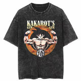 Cotton Mens Vintage Japan Anime Print Oversize TShirt