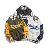 Varsity Jacket Vintage Spring Baseball Uniform Stitching Jacket Men