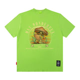 Men T Shirt Couple Summer Short Sleeve Loose Retro Angel Print T-shirt