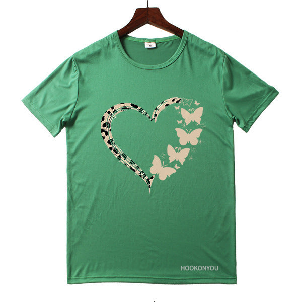 Crew neck print shirt millennium bug style t-shirt casual