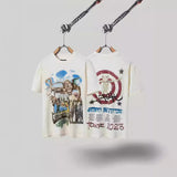Mens T-shirts Travis Scott Cactus Jack x Utopia Tour Heaven and Hell Short Sleeves