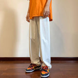 Men Sweatpants Draping Pants Men's Summer Straight Casual Pants Design Sense