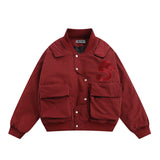 Men Cotton Padded Jacket Men's Thickened Warm Cotton Coat Jacket Baseball Uniform