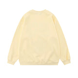 Men Hoodie Spring and Autumn Pullover Sweater Men's Five-Pointed Star Skull Bone Print round Neck Loose Top