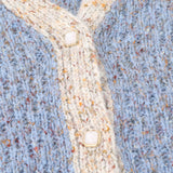 Women Sweater Color Matching Sweater Button Casual Long Sleeve