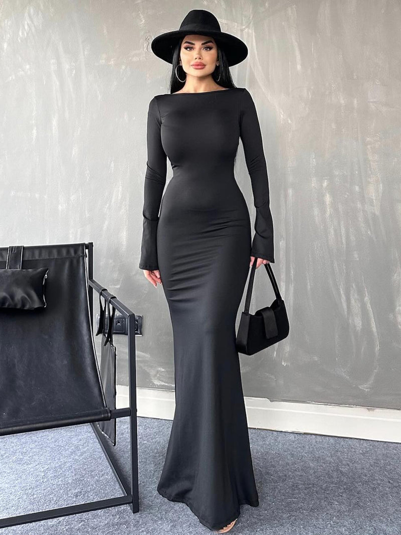 Women Jumpsuit Autumn and Winter Tight Design Simple Slim Fit