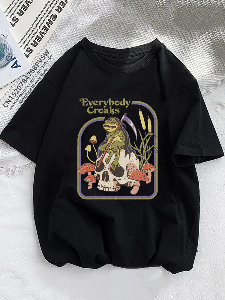 Women's Clothing Printing Fashion Short Sleeved Clothing