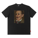 Men T Shirt Printed Short Sleeve Summer Loose round Neck Couple T-shirt Men and Women