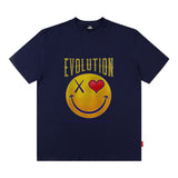 Men T Shirt T-shirt Street Vintage Portrait Short Sleeve Men and Women