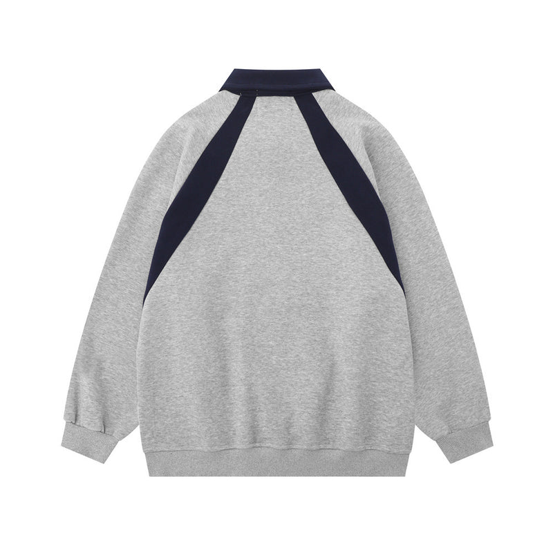 Men Hoodie Sweaters Menswear Embroidered Letters Loose Polo