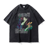 CHOSO T-shirts Hip Hop Vintage Washed Anime