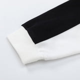 Men Hoodie Spring and Autumn Racing Suit Men's Loose round Neck Sweater Stitching Raglan Sleeve Sports