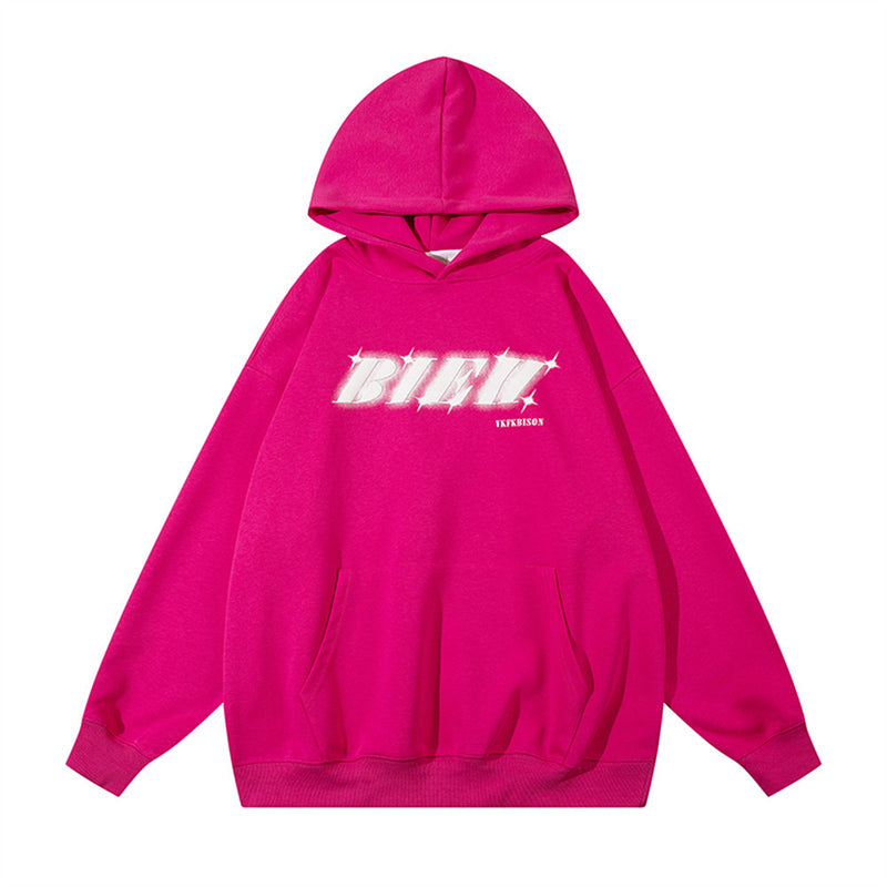Men Hoodie Printed Letter Hooded Sweater Men's Spring and Autumn Loose Oversize Casual Long-Sleeved Sports Hoodie