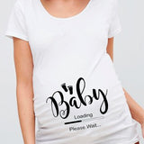 Baby In Progress Baby Loading Maternity Short Sleeve