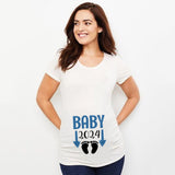 Baby Loading Printed Maternity T Shirt Pregnant