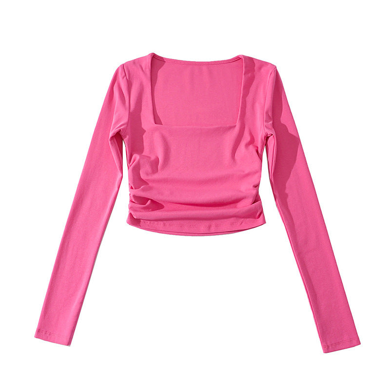Women T-Shirt Long Sleeve T-shirt Female Autumn Slimming Bottoming Top