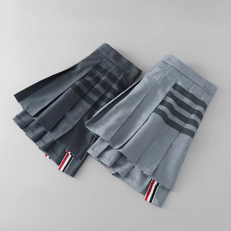 Women Skirt Women's Spring and Summer Preppy Style Pleated Skirt