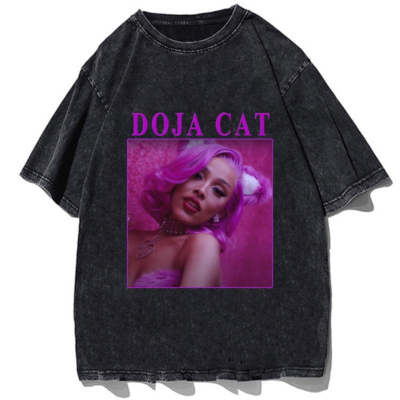 Vintage Doja Cat Printed T-Shirt Rap Oversized Wash