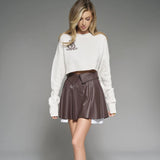 Women's Desses Skirt Fashionable Casual Pleated Skirt for Women