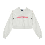 Women Hoodie Cropped Hoodie Girls Spring and Autumn Print Leisure