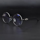 CHH Chrome Hearts Glasses carved high-end spectacle frame round literary spectacle frame