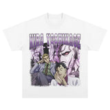 2024Kira Yoshikage T-shirt Oversize Vintage Washed Anime