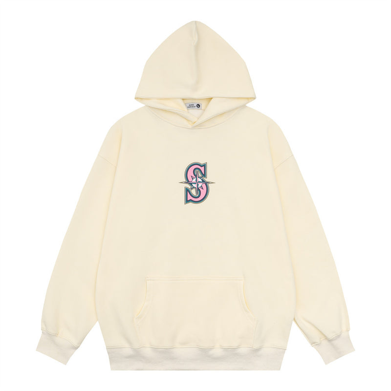 Men Hoodie Printed Hoodie Men Loose Casual Long Sleeves